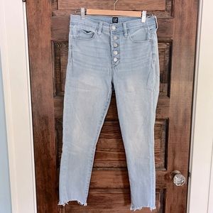 High Rise Gap Jeggings